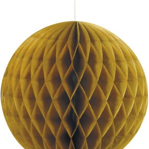 1 st Guldfärgad Honeycombboll  20 cm -