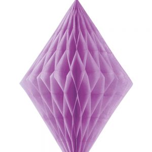 1 st Lila Diamantformad Honeycomb 35 cm -