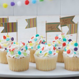 10 st Cupcake/Muffins Tårtdekorationer - Happy Birthday -