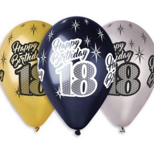 18-års ballonger 6-pack -