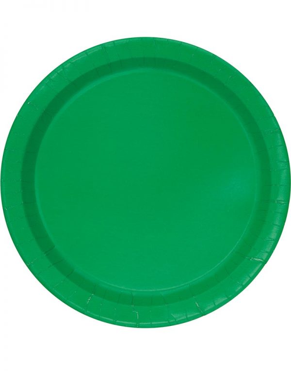 20 st Gröna Små Papptallrikar 17 cm -