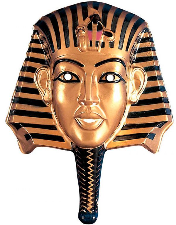 3D Farao-mask i Plast - 35x44 cm -