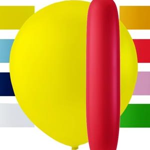 50 Stk Party Ballonger i Blandade Färger -