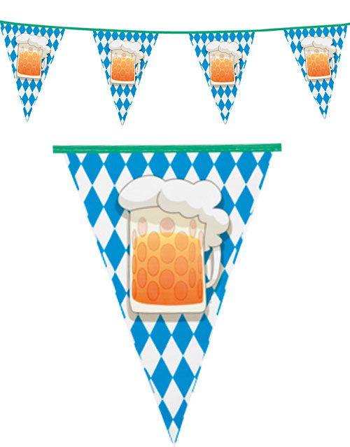 6 meter Oktoberfestbanner med Ölsejdel - Beer Party -
