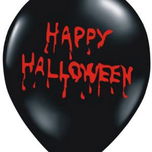 6 stk 30 cm Bloody Happy Halloween Latexballonger -