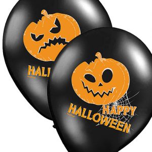6 stk 30 cm Happy Halloween Pumpkin Latexballonger -
