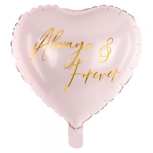 Always & Forever Hjärtballong Folie -