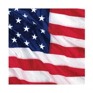 Amerikanska flaggan -pappersservetter 3-lagers - 16 st -