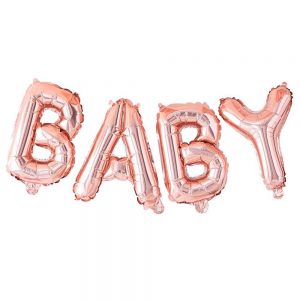 Baby Folieballonger Roséguld -