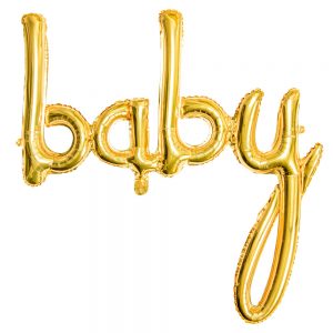 Baby Guld Folieballong -