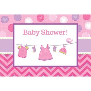 Baby Shower It's a Baby Girl Inbjudningskort -