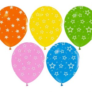 Ballonger med stjärnmönster -