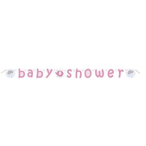 Banderoll - Baby shower rosa 2