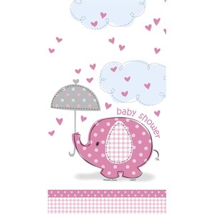 Bordsduk - Baby shower rosa -