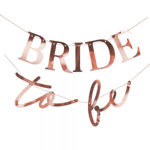 Bride To Be Banderoll Roseguld -