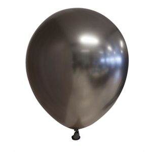 Chrome Miniballonger Metall Grå 100-pack - GLOBOS