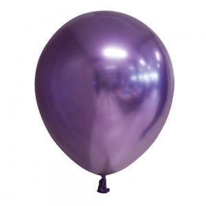 Chrome Miniballonger Mörklila 100-pack - GLOBOS