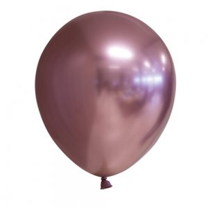 Chrome Miniballonger Roséguld 100-pack - GLOBOS