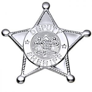 Deputy Sheriff Stjärna i Silver - Maskeradtillbehör -