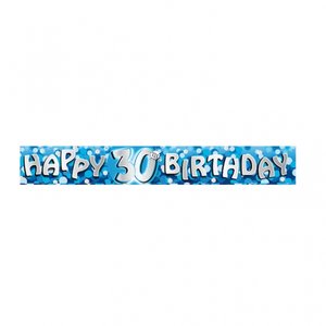 Födelsedagsbanderoll för blå 30-årsdagen - 2