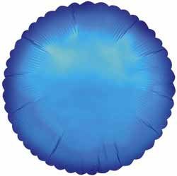 Folieballong - Rund Blå 45 cm -