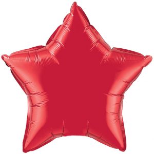 Folieballong Stjärna Röd -