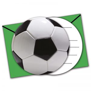 Fotboll Inbjudningskort -
