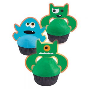 Halloween Monster Cupcake Dekorations Kit -