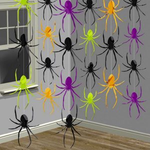 Hängande Halloween Dekorationer Spindlar -