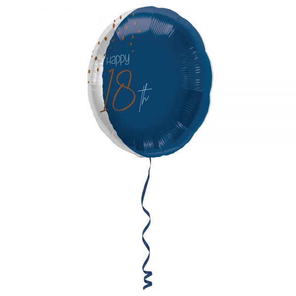 Happy 18th Folieballong Mörkblå - FOLAT