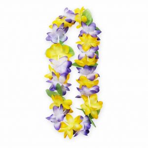 Hawaiikrans violet/gul -