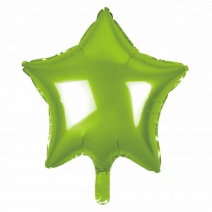 Heliumballong Stjärna limegrön -