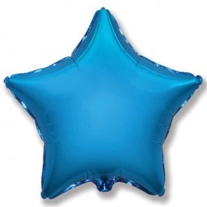 Heliumballong Stor Stjärna Blå -