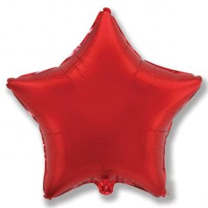 Heliumballong stor Stjärna röd -