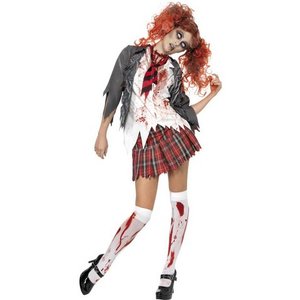 High School Horror - Zombietjej maskeraddräkt -