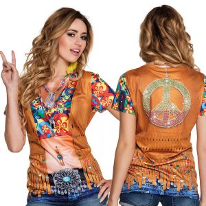 Hippie Tryck T-shirt -