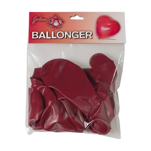 Hjärtanformade ballonger 8-pack -