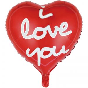 I Love You Hjärta Folieballong -