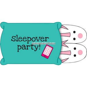 Inbjudningskort "Sleepover Party" - 8 st -