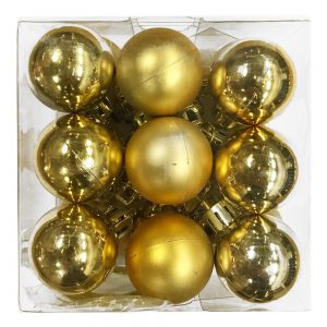 Julkulor Mini Guld 18-pack -