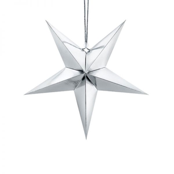 Julstjärna Silver 30 cm -