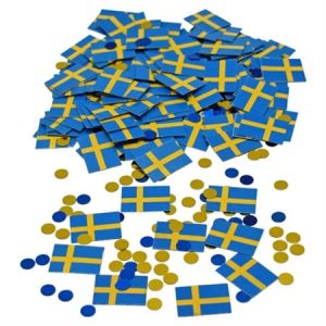 Konfetti Sverigeflaggor -