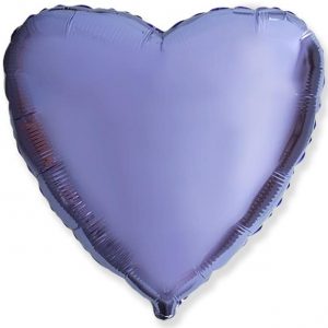 Kornblå heliumballong hjärta -