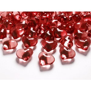 Kristalllhjärtan - Flera olika färger 21 mm -