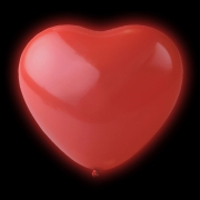 LED Ballonger Hjärtan Röda -