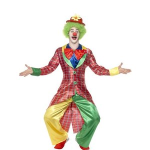 La Circus deluxe clown maskeraddräkt -