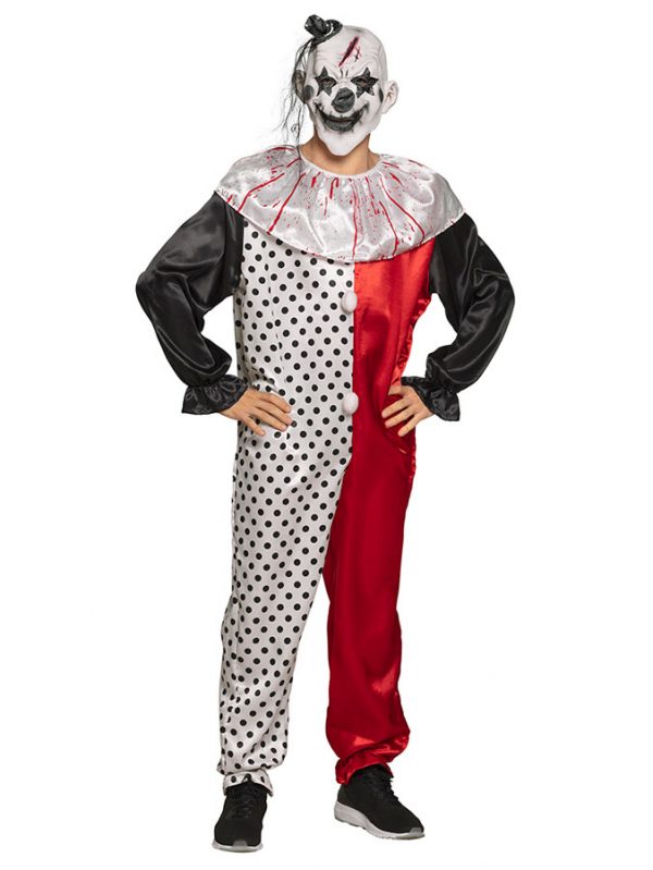 Läskig Clown Jumpsuit -