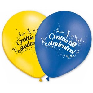 Latexballonger - Grattis till Studenten! -