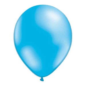 Latexballonger - Metallic Ljusblå -