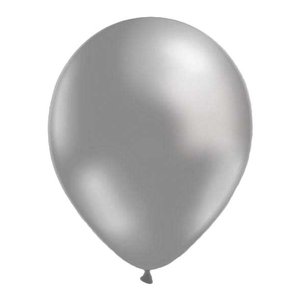 Latexballonger - Metallic Silver -